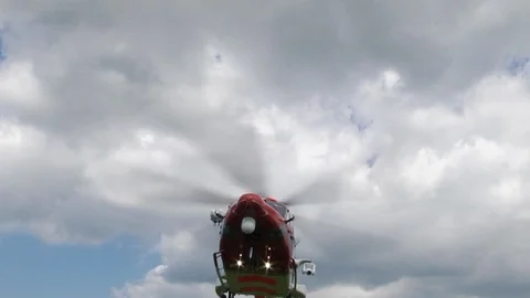 Coastguard Helicopter take off 스톡 동영상 91729965
