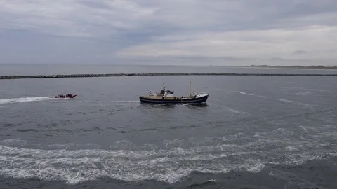 Coastguard interception Video stock 80388492