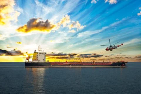 Coastguard in progress Stock Photos