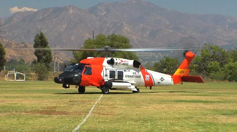 CoastGuardTakeoff1 Stock Footage 3324537