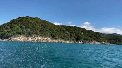 Coastline in Abel Tasman Видео 343952461
