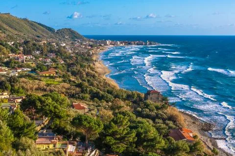 The coastline of Acciaroli Stock Photos