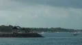 Coastline and water sports area in Bali HD Footage