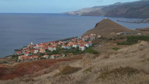 The coastline around Ponta da St Lourenco, Madeira Stock Footage 281521318
