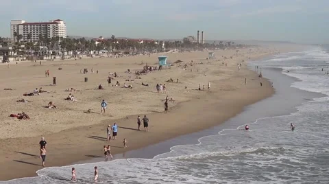 Coastline with Beautiful Beach View Video stock 46869861