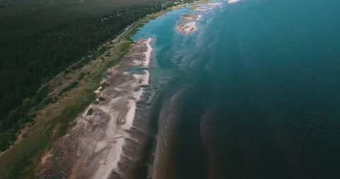 Coastline from bird's view Stock Footage 146700511