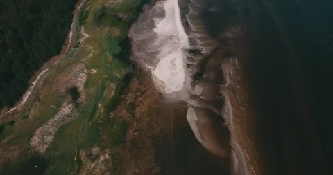 Coastline from bird's view Stock Footage 146700538