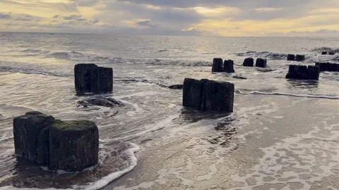 Coastline Blackpool UK Stock Footage 333143882