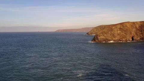 Coastline in Cornwall, England Stock Footage 297861606