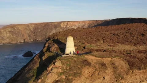 Coastline in Cornwall, England Stock Footage 297861663