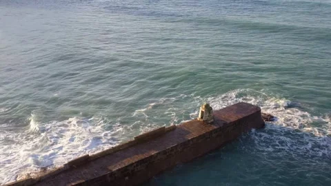 Coastline in Cornwall, England Stock Footage 297861683