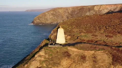 Coastline in Cornwall, England Stock Footage 297861710