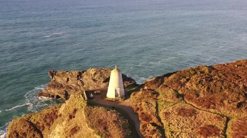 Coastline in Cornwall, England Stock Footage 297861745