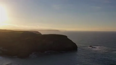 Coastline in Cornwall, England Stock Footage 297861831
