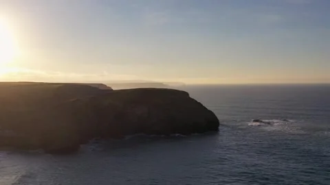 Coastline in Cornwall, England Stock Footage 297861835