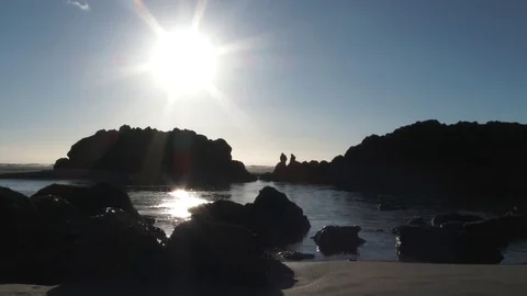 Coastline Couple Stock Footage 73247862