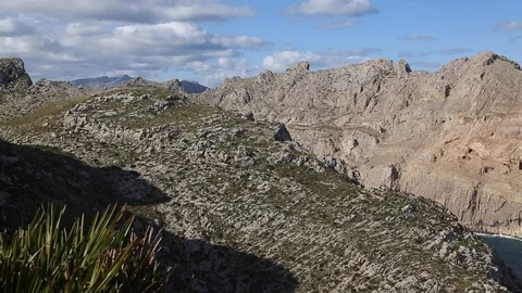 Coastline on Formentor, Majorca, Spain Stock Footage 86640772