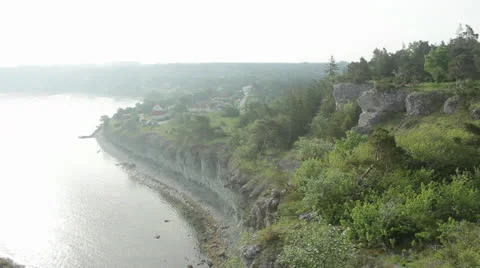 Coastline on Gotland Stock Footage 25494657