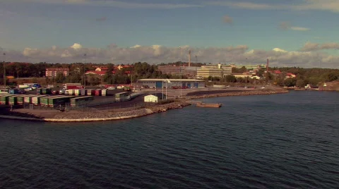 Coastline - harbour 2 Video stock 121236