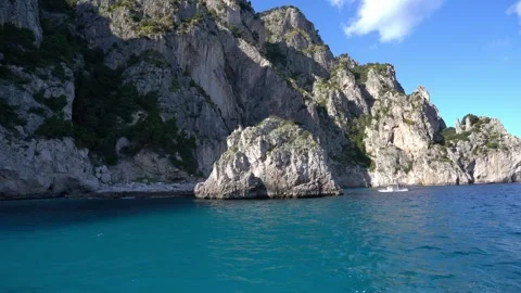 The coastline of the island of Capri Stock Footage 274105912