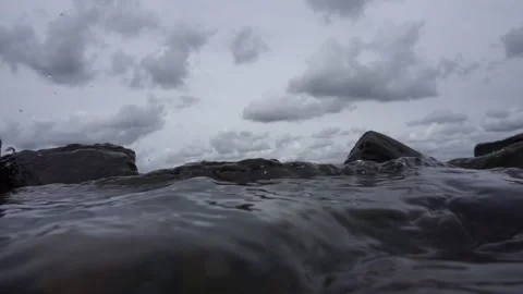 Coastline of large river in the Netherlands. 動画素材 152050842