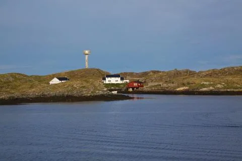 Coastline with lighthouse Stock Photos