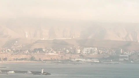Coastline, Lima, Peru Stock Footage 24684646