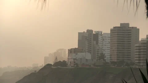 Coastline, Lima, Peru Stock Footage 24684673