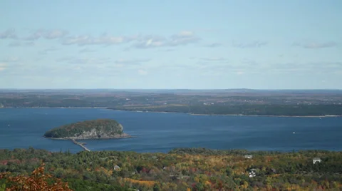 Coastline Maine Stock Footage 28614856