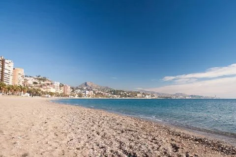 Coastline at Malaga Stock Photos