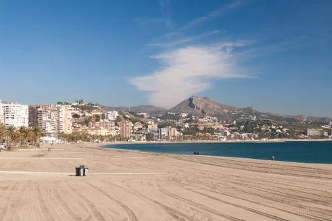 Coastline at Malaga Stock Photos