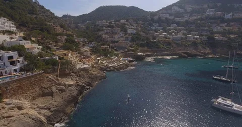 Coastline Mallorca Stock Footage 127868602