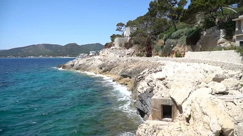 Coastline Mallorca Stock Footage 128348390