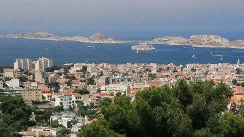 The coastline in Marseille. Stock Footage 136843623