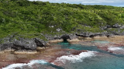 Coastline Niue Stock Footage 323794664