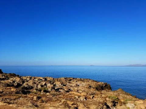 Coastline panoramic view Stock Photos