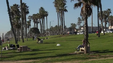 Coastline with People Stock Footage 46184110