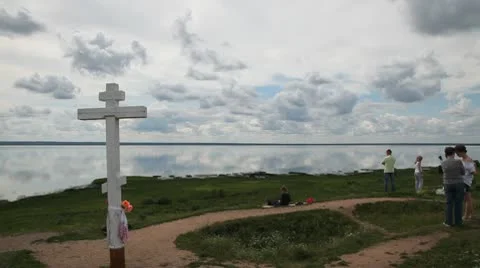 Coastline of Plescheevo lake 스톡 동영상 10583640