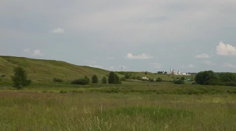 Coastline of Plescheevo lake Stock Footage 10593979