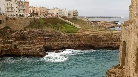 Coastline of polignano a Mare Stock Footage 272143172