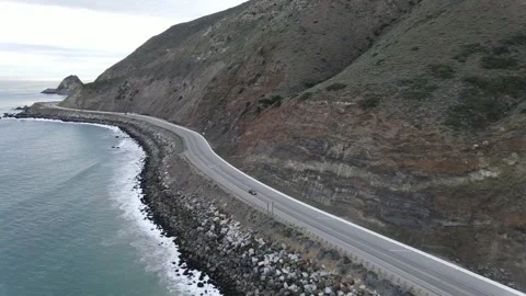 Coastline with R8 Stock Footage 201554846
