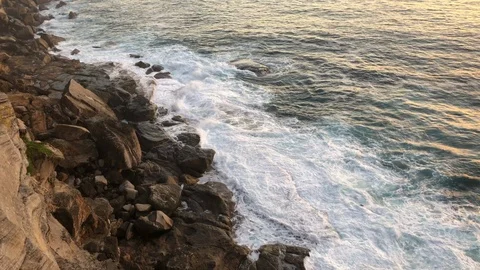 Coastline rocks Video stock 93264143