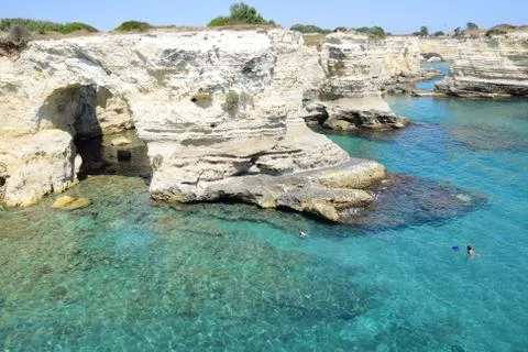 Coastline in Salento Stock Photos