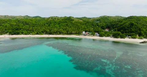Coastline in Santa Fe, Tablas, Romblon. Philippines. Stock Footage 265708146