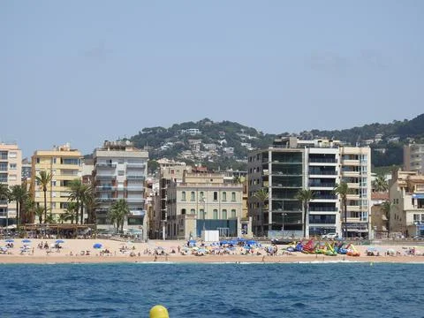Coastline from the sea Stock Photos
