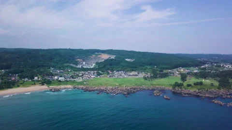 Coastline seen from the sea Stock Footage 162263408