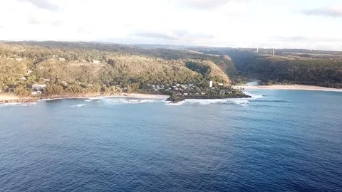 Coastline shot Hawaii Stock Footage 100997539