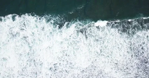 Coastline on the south beach of java island in the morning, yogyakarta, Stock Footage 201472825