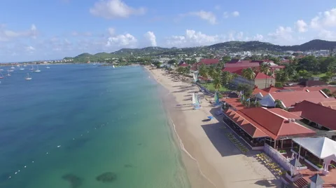 Coastline of St Lucia Stock Footage 61832041
