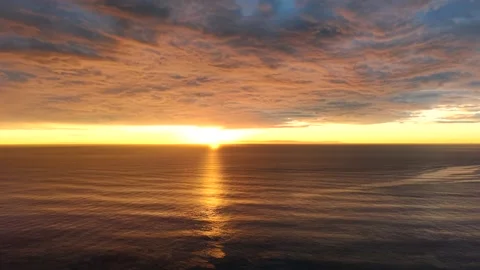 Coastline Sunset From Above Video stock 340579131